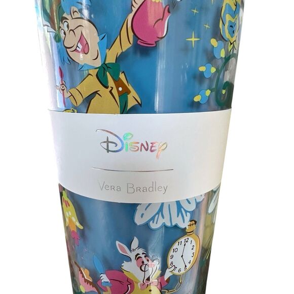 Limited Edition DISNEY 100 Alice in Wonderland Vera Bradley DOUBLE WALL TUMBLER - Picture 7 of 10